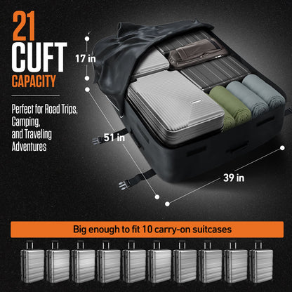 VENTURE 4TH Rooftop Cargo Carrier Bag — 21 Cu Ft Waterproof - Niksstuff