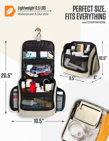 VENTURE 4TH Hanging Travel Toiletry Bag | TSA Compliant | 18 Colors & Designs - Niksstuff