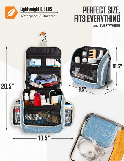 VENTURE 4TH Hanging Travel Toiletry Bag | TSA Compliant | 18 Colors & Designs - Niksstuff