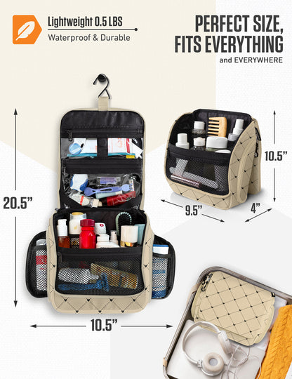 VENTURE 4TH Hanging Travel Toiletry Bag | TSA Compliant | 18 Colors & Designs - Niksstuff