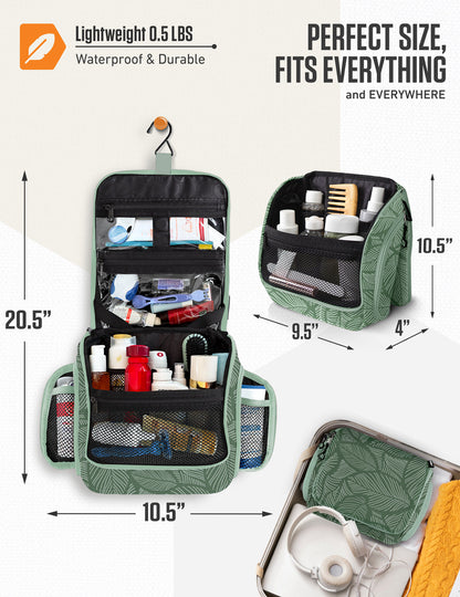 VENTURE 4TH Hanging Travel Toiletry Bag | TSA Compliant | 18 Colors & Designs - Niksstuff