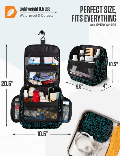 VENTURE 4TH Hanging Travel Toiletry Bag | TSA Compliant | 18 Colors & Designs - Niksstuff