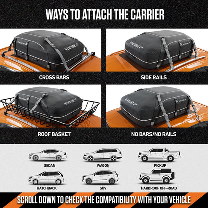 VENTURE 4TH Rooftop Cargo Carrier Bag — 21 Cu Ft Waterproof - Niksstuff