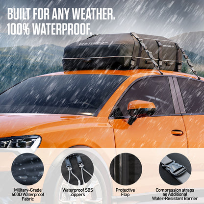 VENTURE 4TH Rooftop Cargo Carrier Bag — 21 Cu Ft Waterproof - Niksstuff