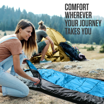 VENTURE 4TH Summer Sleeping Bag | 40–70°F | 29.5"x86.6" | Lightweight 2.7 lbs | 6 Colors - Niksstuff