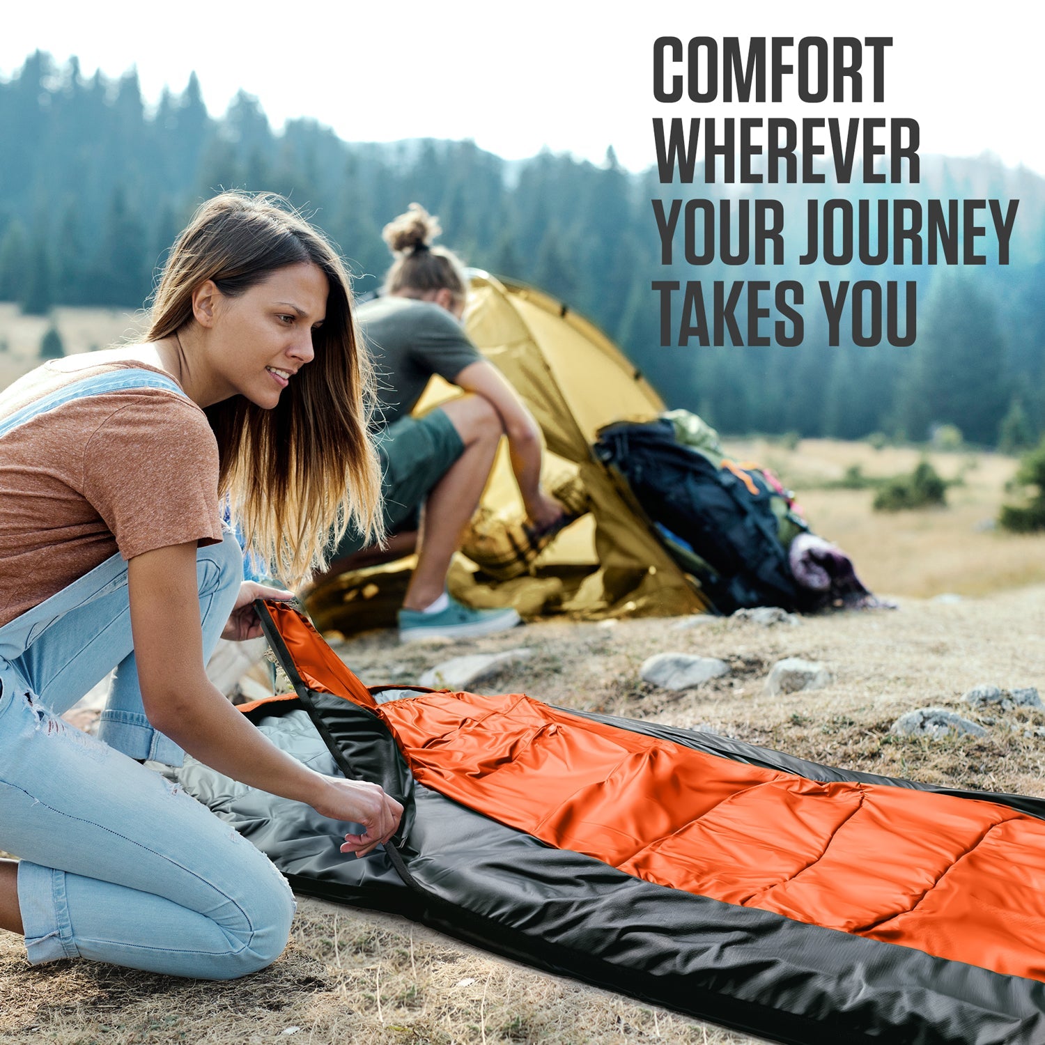 VENTURE 4TH Summer Sleeping Bag | 40–70°F | 29.5"x86.6" | Lightweight 2.7 lbs | 6 Colors - Niksstuff
