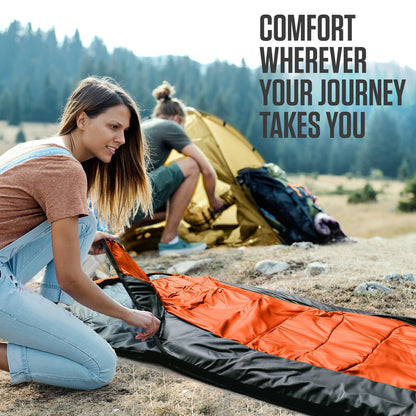 VENTURE 4TH Summer Sleeping Bag | 40–70°F | 29.5"x86.6" | Lightweight 2.7 lbs | 6 Colors - Niksstuff