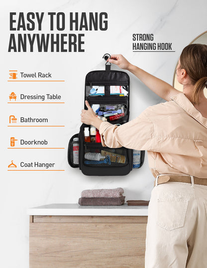 VENTURE 4TH Hanging Travel Toiletry Bag | TSA Compliant | 18 Colors & Designs - Niksstuff