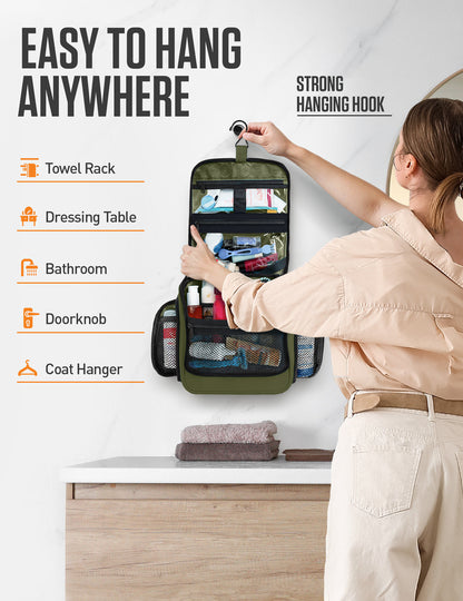VENTURE 4TH Hanging Travel Toiletry Bag | TSA Compliant | 18 Colors & Designs - Niksstuff