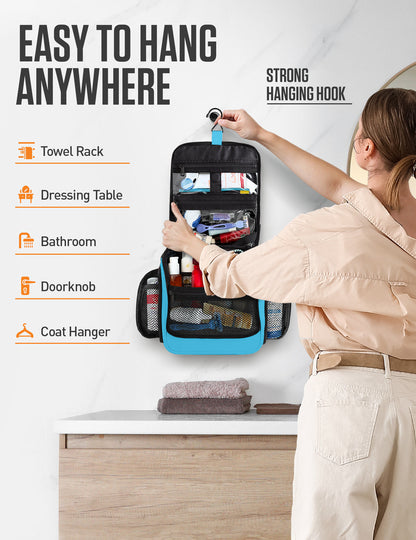 VENTURE 4TH Hanging Travel Toiletry Bag | TSA Compliant | 18 Colors & Designs - Niksstuff