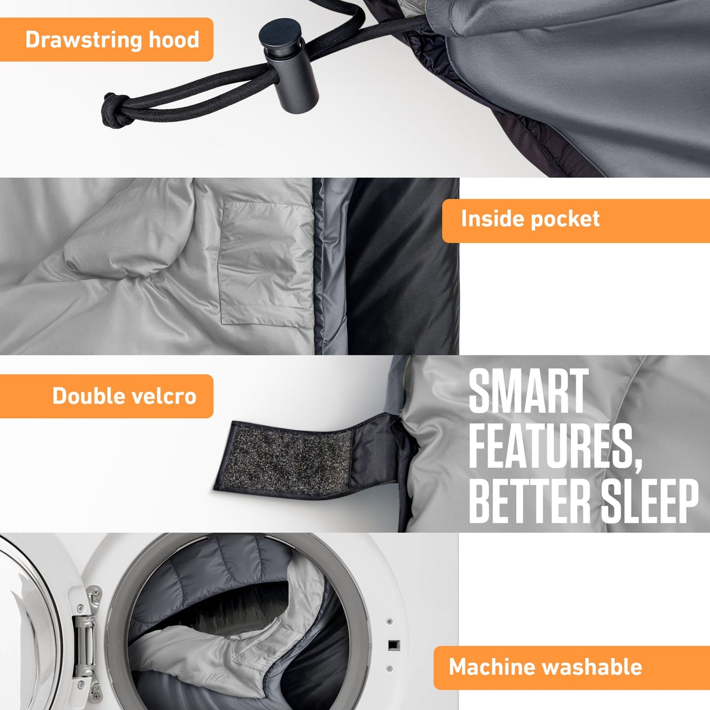 VENTURE 4TH Summer Sleeping Bag | 40–70°F | 29.5"x86.6" | Lightweight 2.7 lbs | 6 Colors - Niksstuff