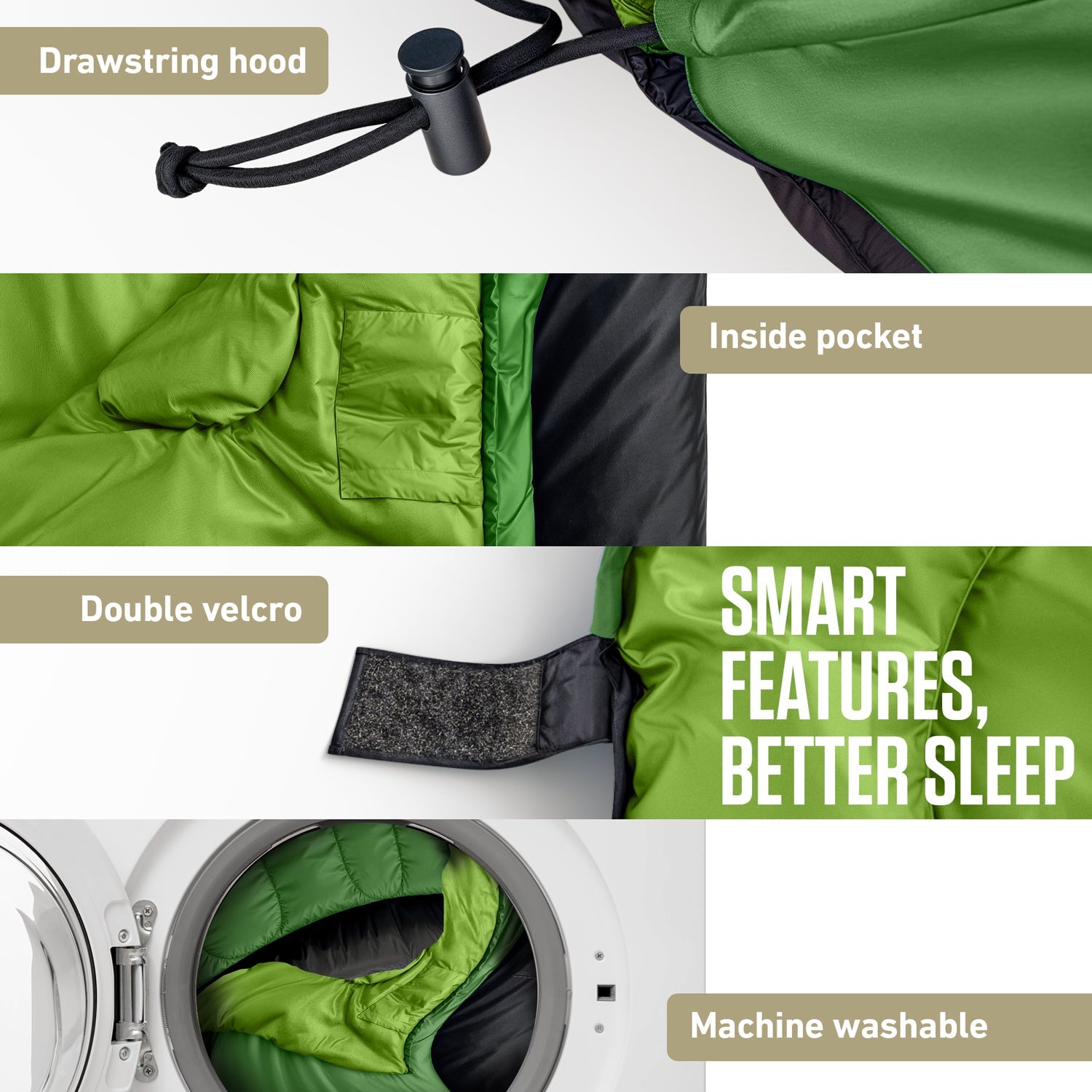 VENTURE 4TH 3-Season Sleeping Bag - Niksstuff
