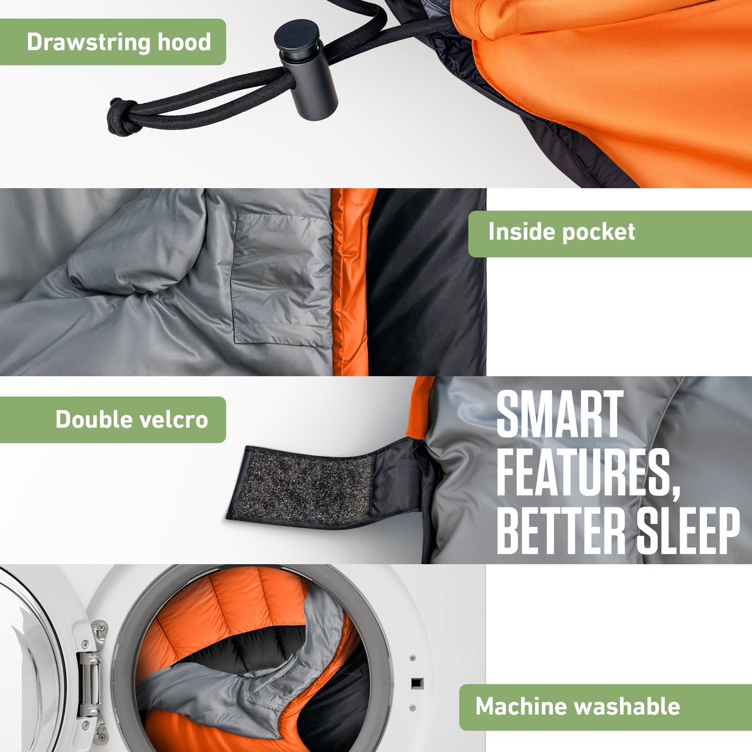 VENTURE 4TH Summer Sleeping Bag | 40–70°F | 29.5"x86.6" | Lightweight 2.7 lbs | 6 Colors - Niksstuff