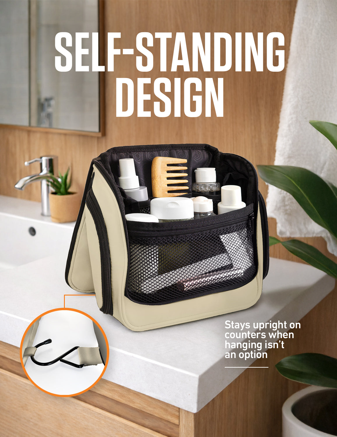 VENTURE 4TH Hanging Travel Toiletry Bag | TSA Compliant | 18 Colors & Designs - Niksstuff