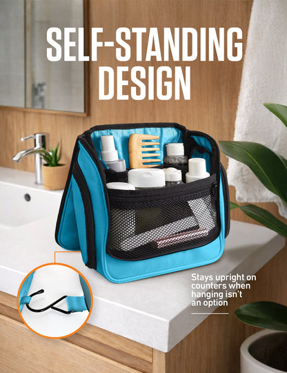 VENTURE 4TH Hanging Travel Toiletry Bag | TSA Compliant | 18 Colors & Designs - Niksstuff
