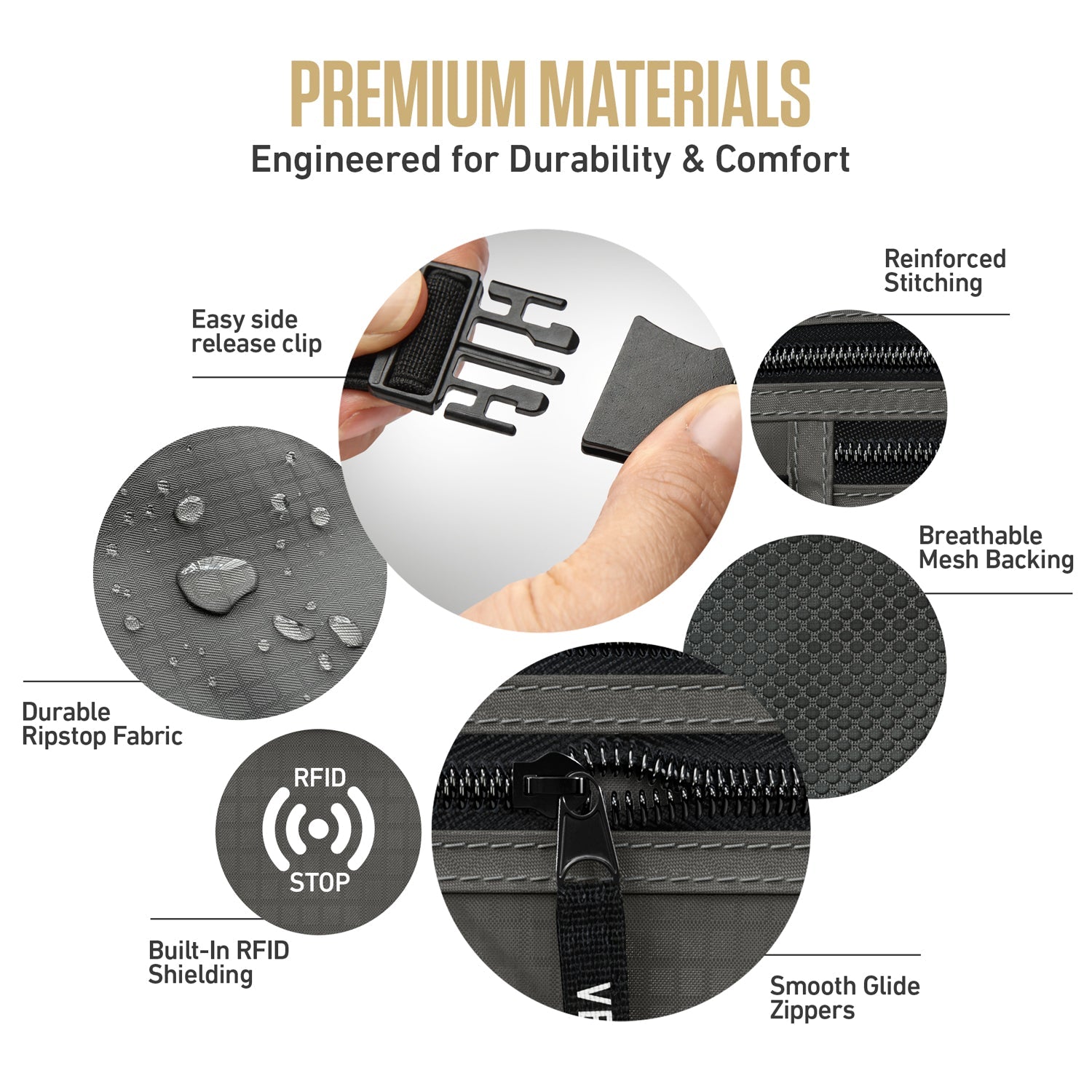 VENTURE 4TH RFID Safe Money Belt | Fits Up to 56" Waist | 12 Colors - Niksstuff