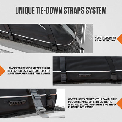 VENTURE 4TH Rooftop Cargo Carrier Bag — 21 Cu Ft Waterproof - Niksstuff