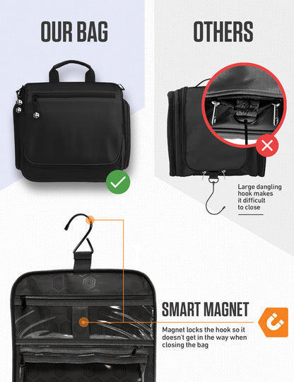 VENTURE 4TH Hanging Travel Toiletry Bag | TSA Compliant | 18 Colors & Designs - Niksstuff