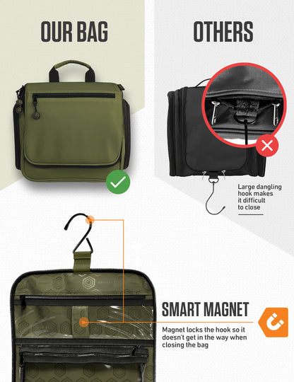 VENTURE 4TH Hanging Travel Toiletry Bag | TSA Compliant | 18 Colors & Designs - Niksstuff