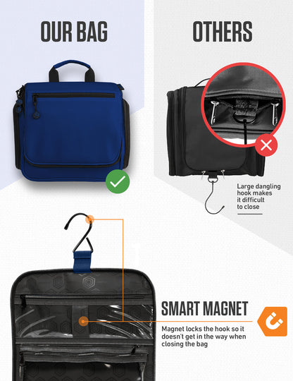 VENTURE 4TH Hanging Travel Toiletry Bag | TSA Compliant | 18 Colors & Designs - Niksstuff