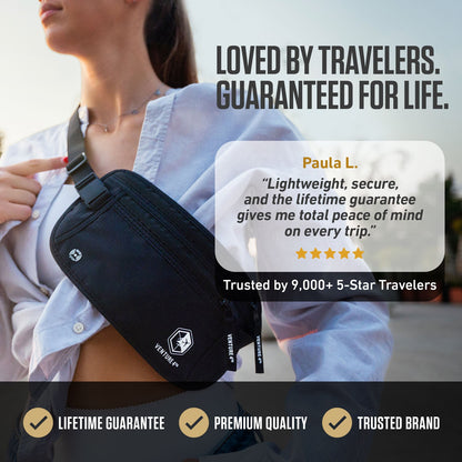 VENTURE 4TH RFID Safe Money Belt | Fits Up to 56" Waist | 12 Colors - Niksstuff