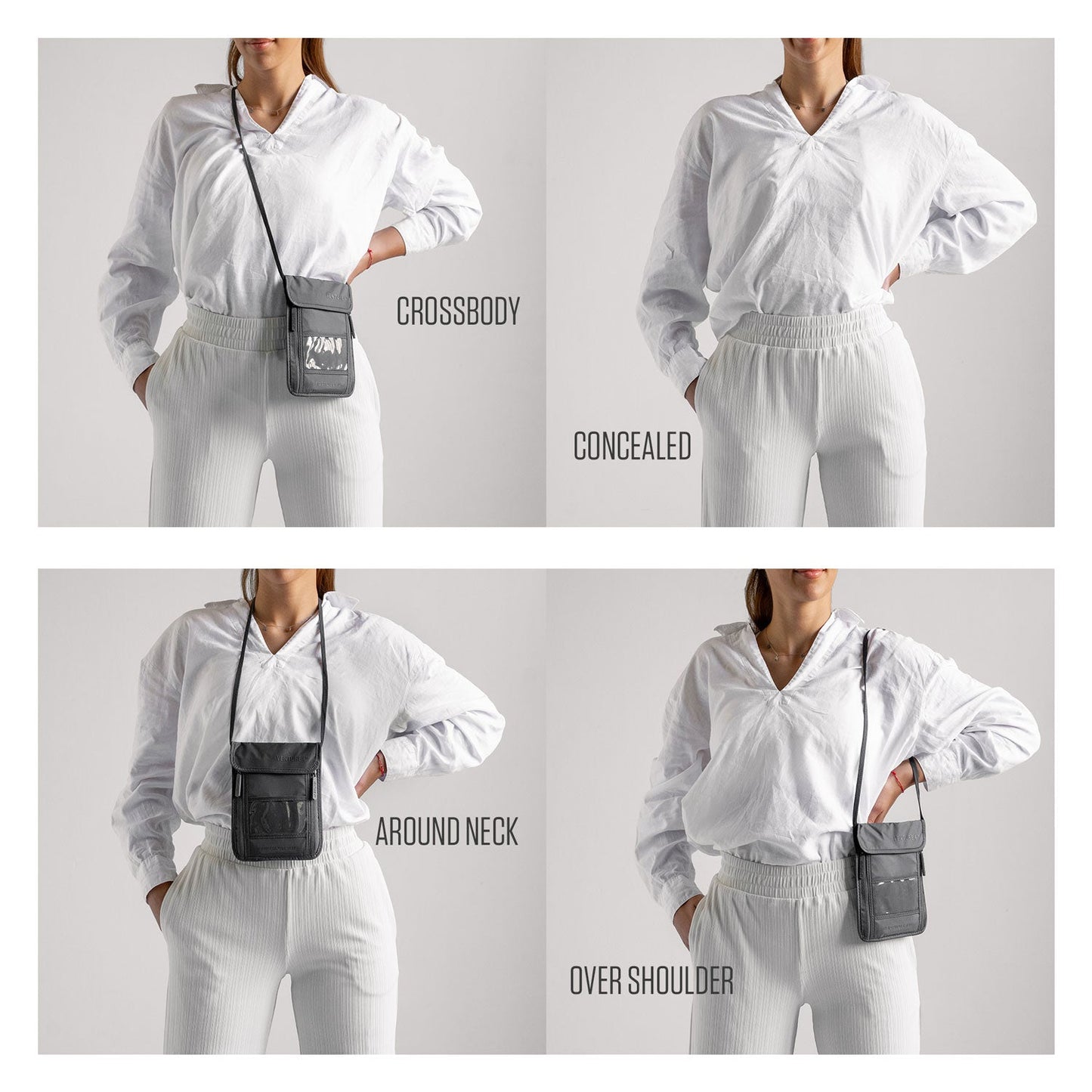 VENTURE 4TH Travel Neck Pouch | RFID Blocking | 210D Ripstop Nylon | 8 Colors - Niksstuff