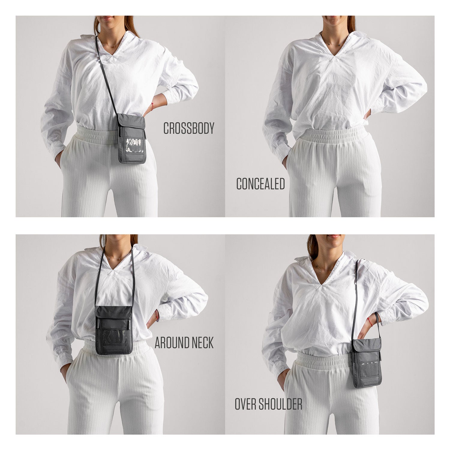 VENTURE 4TH Travel Neck Pouch | RFID Blocking | 210D Ripstop Nylon | 8 Colors - Niksstuff