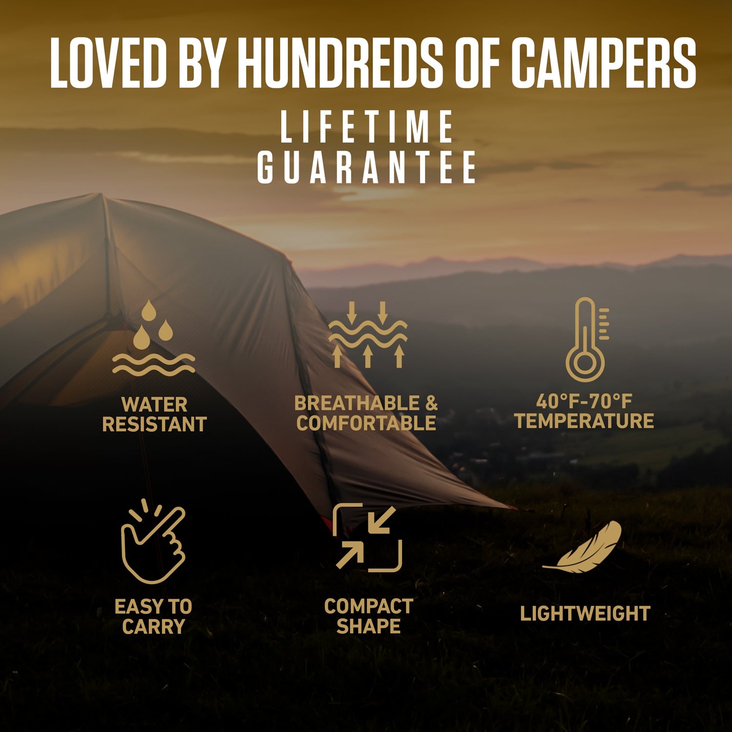 VENTURE 4TH XXL Sleeping Bag for Big & Tall Campers | 30–70°F | 90" x 39" | 5 Colors - Niksstuff