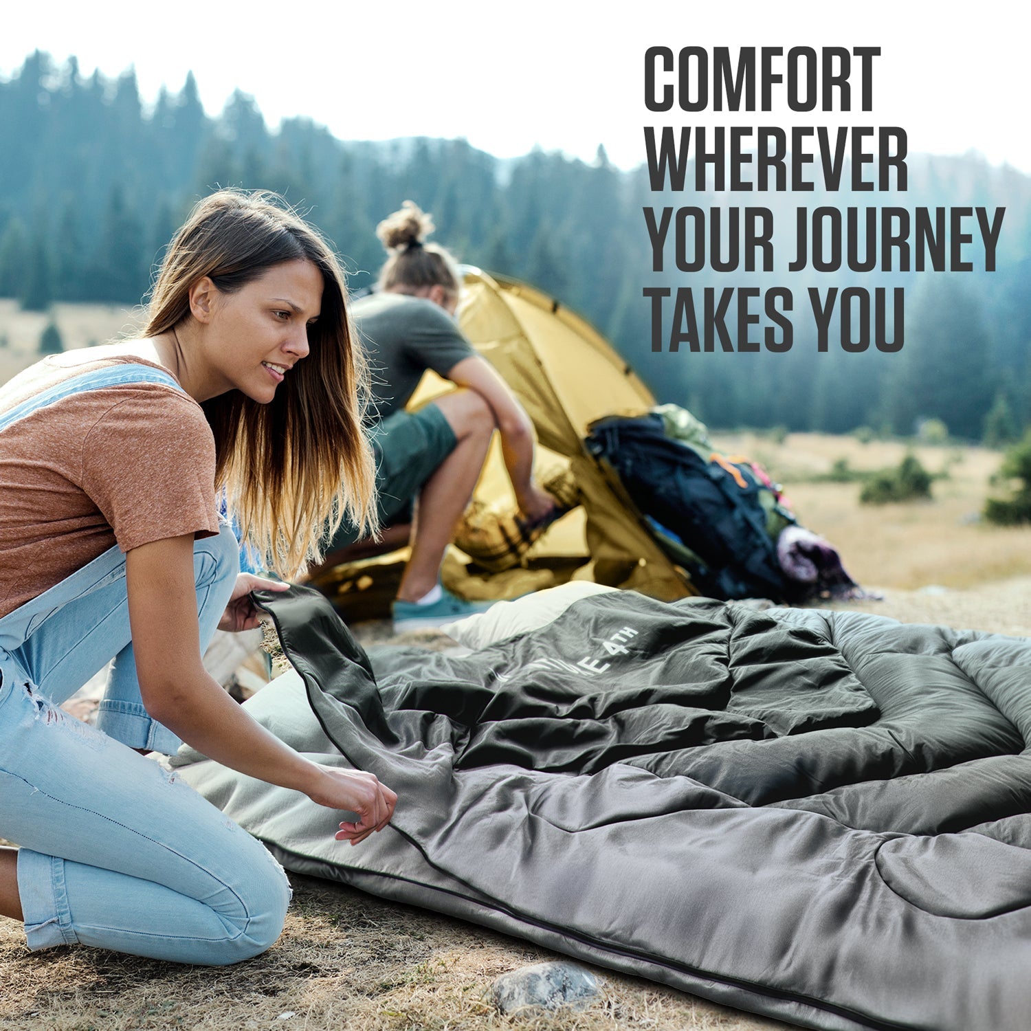 VENTURE 4TH Double Sleeping Bag for Two | 3-Season | 30°F–70°F - Niksstuff