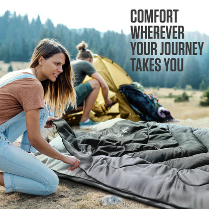 VENTURE 4TH Double Sleeping Bag for Two | 3-Season | 30°F–70°F - Niksstuff