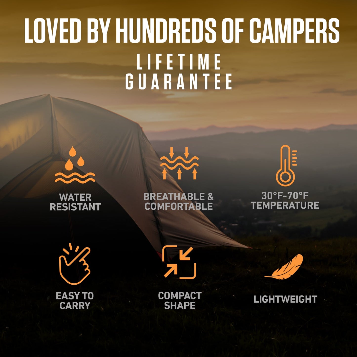 VENTURE 4TH Summer Sleeping Bag | 40–70°F | 29.5"x86.6" | Lightweight 2.7 lbs | 6 Colors - Niksstuff