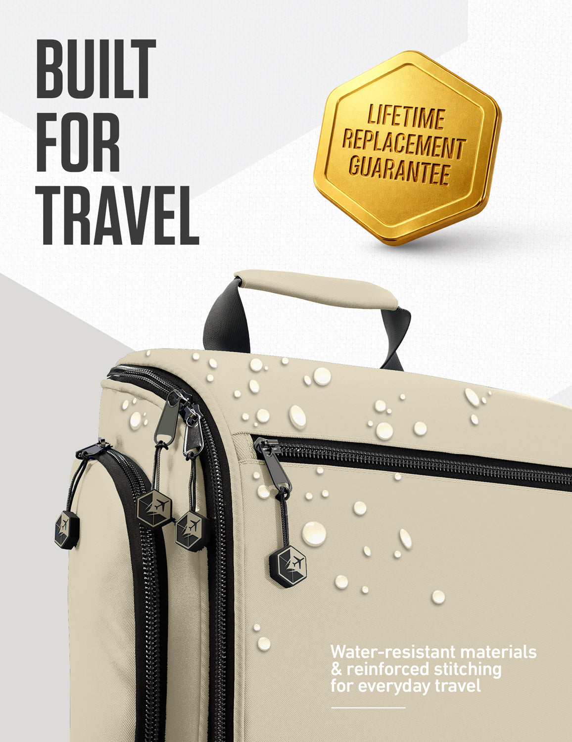 VENTURE 4TH Hanging Travel Toiletry Bag | TSA Compliant | 18 Colors & Designs - Niksstuff