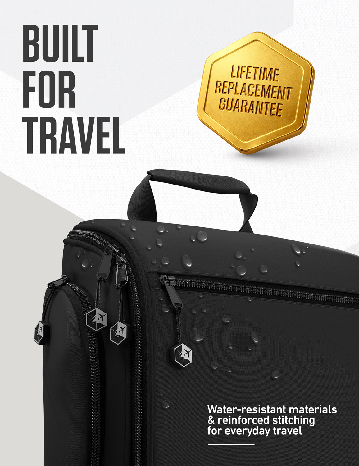 VENTURE 4TH Hanging Travel Toiletry Bag | TSA Compliant | 18 Colors & Designs - Niksstuff
