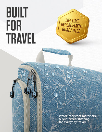 VENTURE 4TH Hanging Travel Toiletry Bag | TSA Compliant | 18 Colors & Designs - Niksstuff