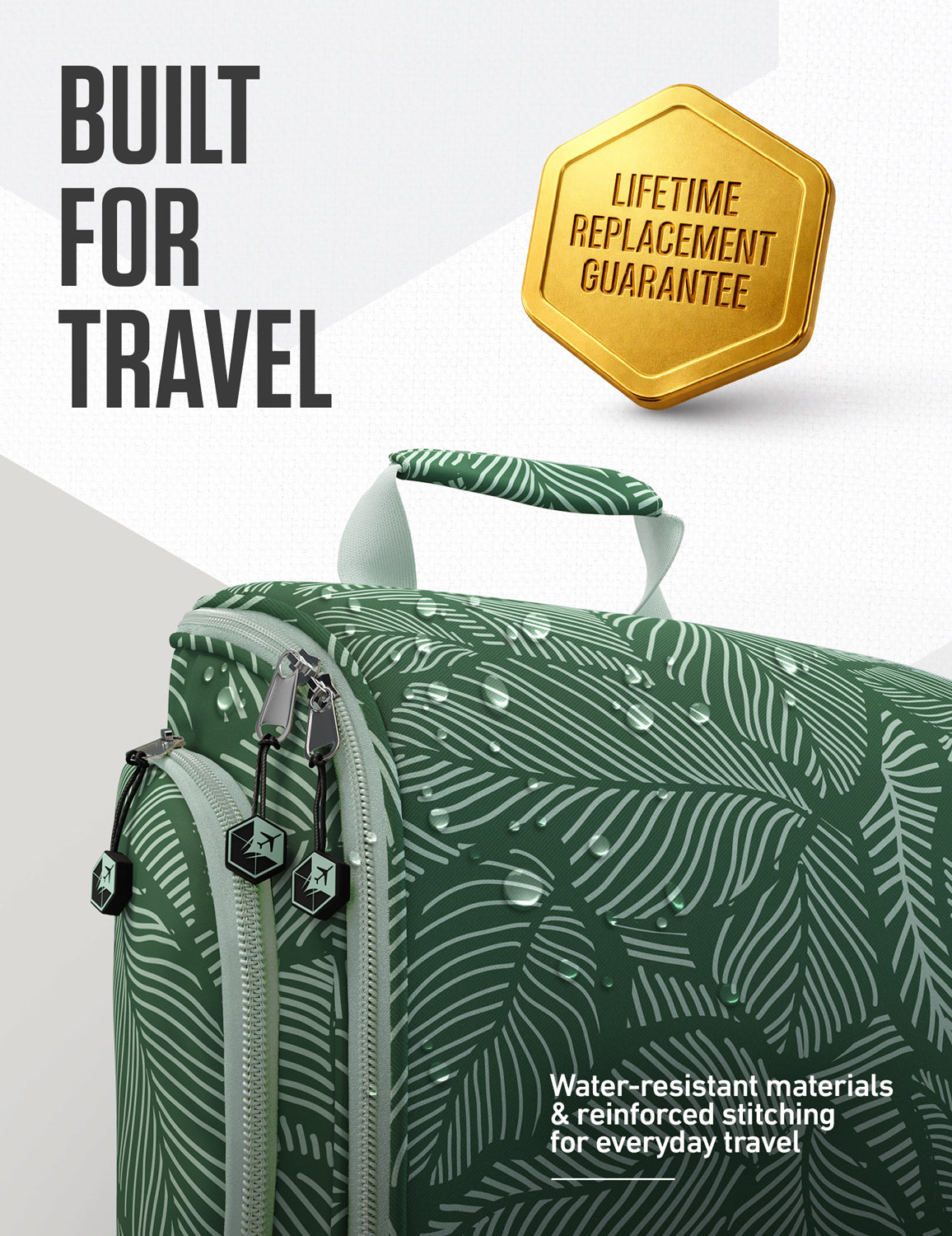 VENTURE 4TH Hanging Travel Toiletry Bag | TSA Compliant | 18 Colors & Designs - Niksstuff