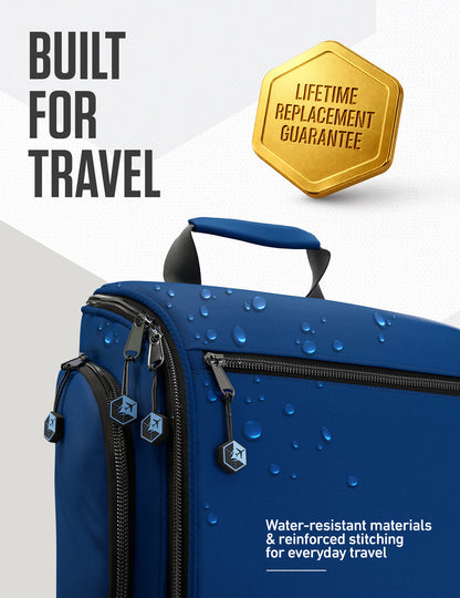 VENTURE 4TH Hanging Travel Toiletry Bag | TSA Compliant | 18 Colors & Designs - Niksstuff
