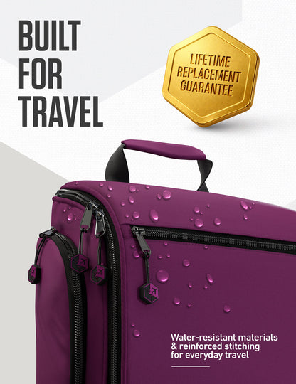 VENTURE 4TH Hanging Travel Toiletry Bag | TSA Compliant | 18 Colors & Designs - Niksstuff