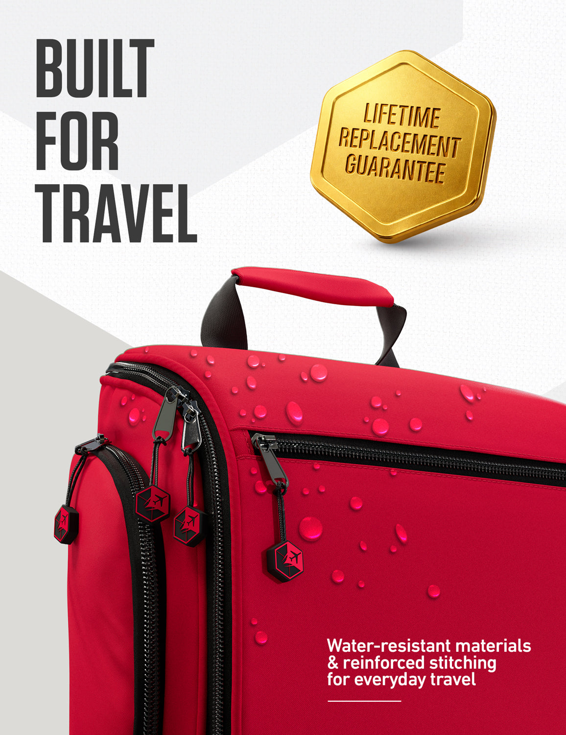 VENTURE 4TH Hanging Travel Toiletry Bag | TSA Compliant | 18 Colors & Designs - Niksstuff