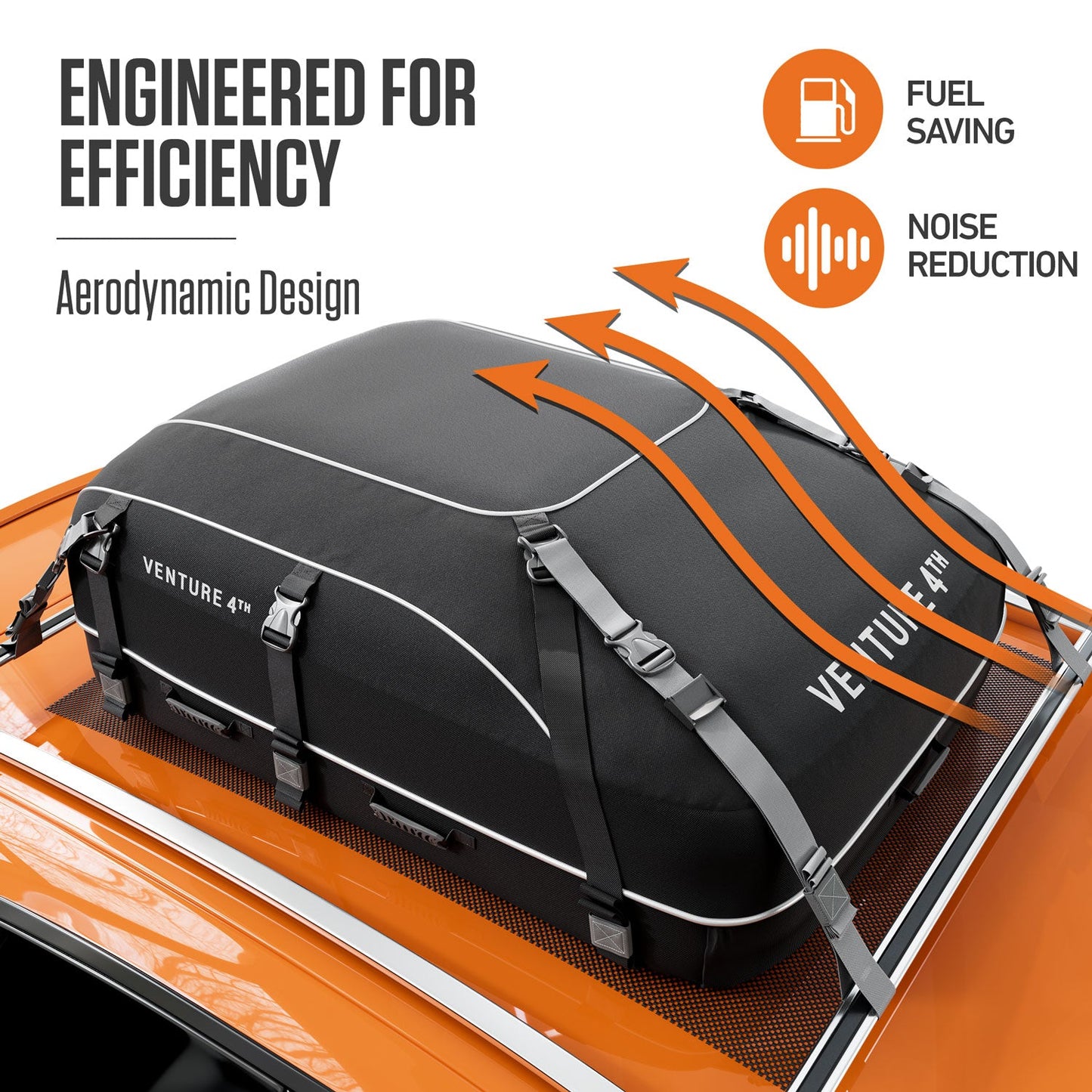 VENTURE 4TH Rooftop Cargo Carrier Bag — 21 Cu Ft Waterproof - Niksstuff