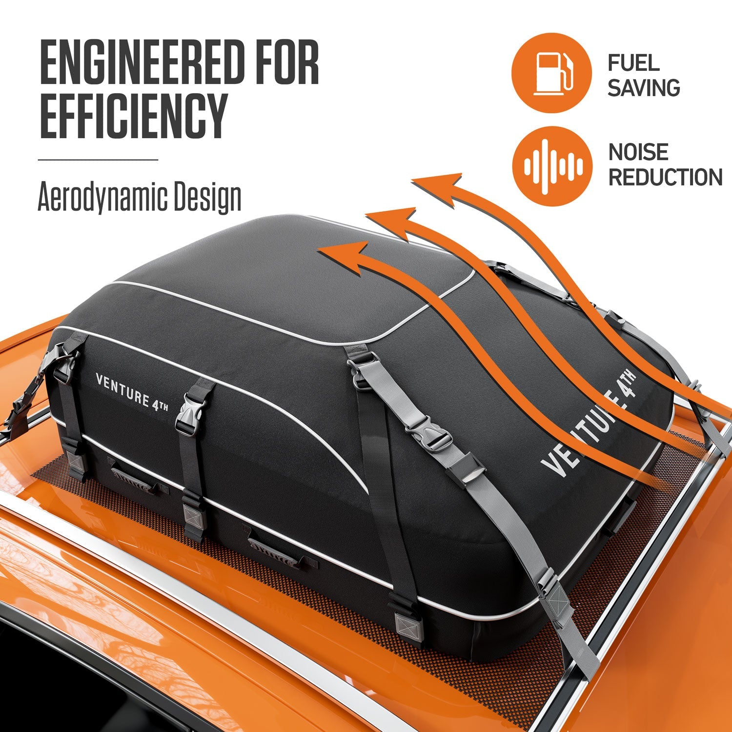 VENTURE 4TH Rooftop Cargo Carrier Bag — 21 Cu Ft Waterproof - Niksstuff