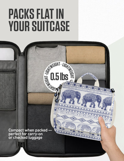 VENTURE 4TH Hanging Travel Toiletry Bag | TSA Compliant | 18 Colors & Designs - Niksstuff