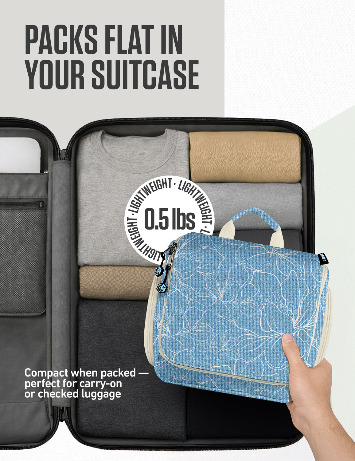 VENTURE 4TH Hanging Travel Toiletry Bag | TSA Compliant | 18 Colors & Designs - Niksstuff