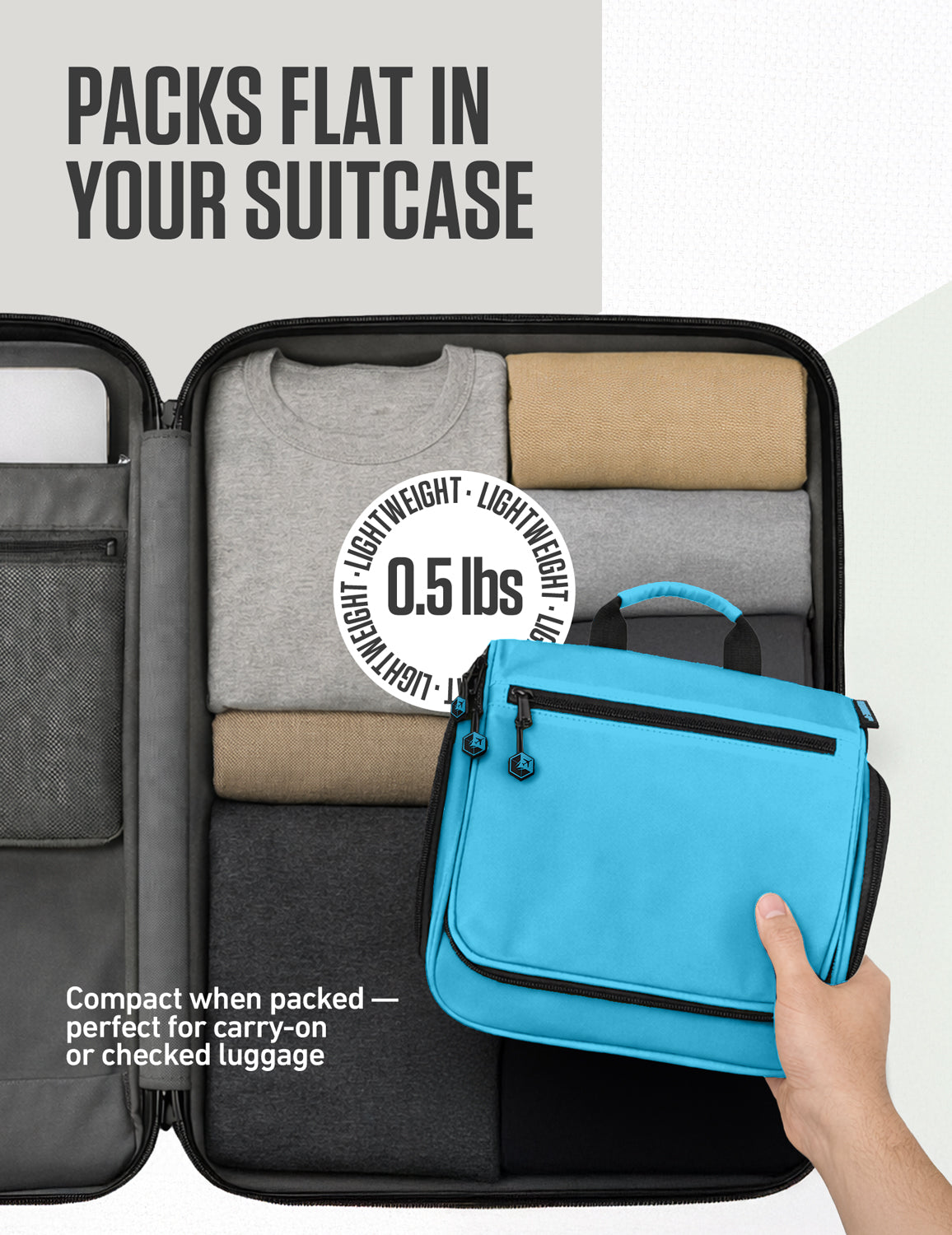 VENTURE 4TH Hanging Travel Toiletry Bag | TSA Compliant | 18 Colors & Designs - Niksstuff