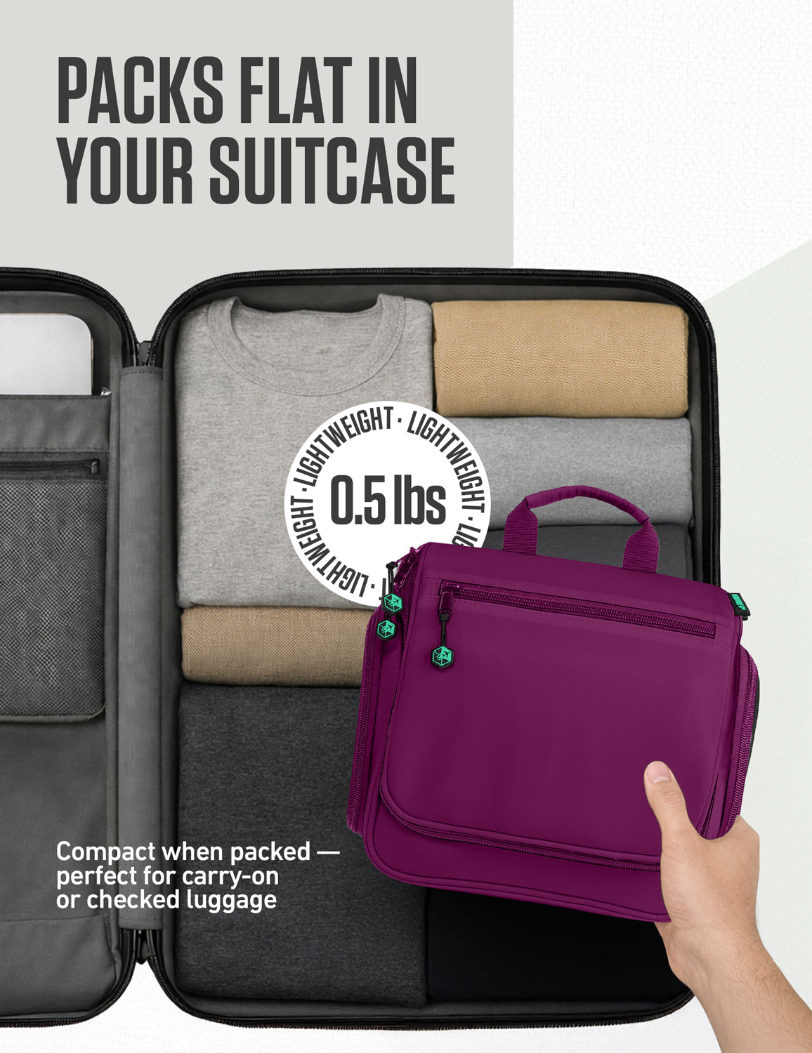 VENTURE 4TH Hanging Travel Toiletry Bag | TSA Compliant | 18 Colors & Designs - Niksstuff