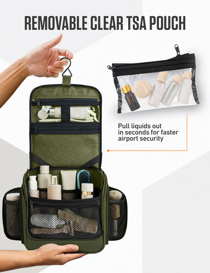 VENTURE 4TH Hanging Travel Toiletry Bag | TSA Compliant | 18 Colors & Designs - Niksstuff