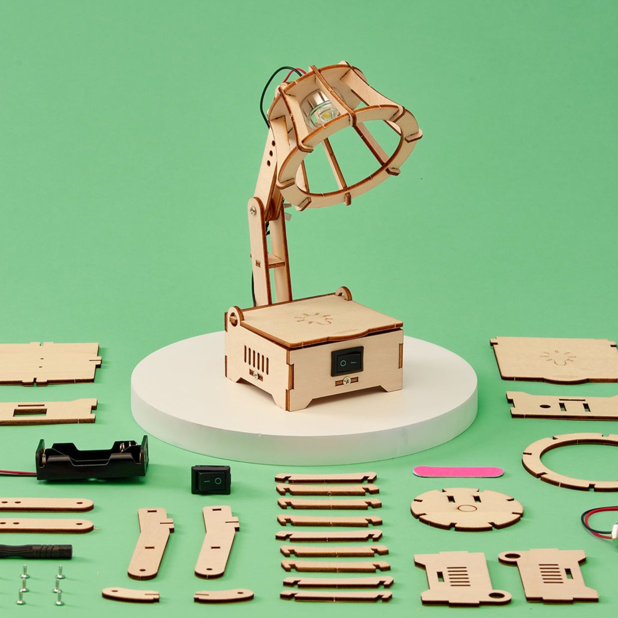 LED Lamp DIY Kit | Electrical Circuits STEM Toy for Kids Ages 8+ - Niksstuff