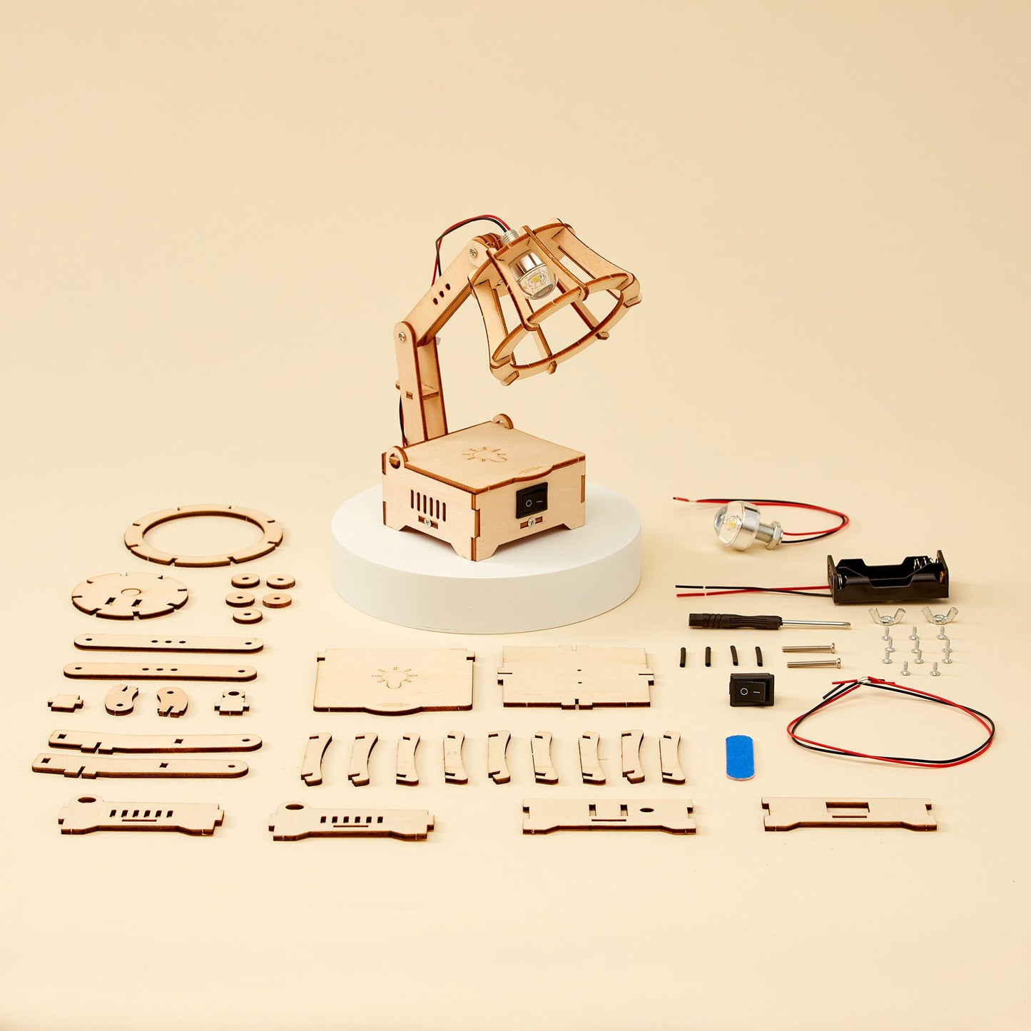 LED Lamp DIY Kit | Electrical Circuits STEM Toy for Kids Ages 8+ - Niksstuff