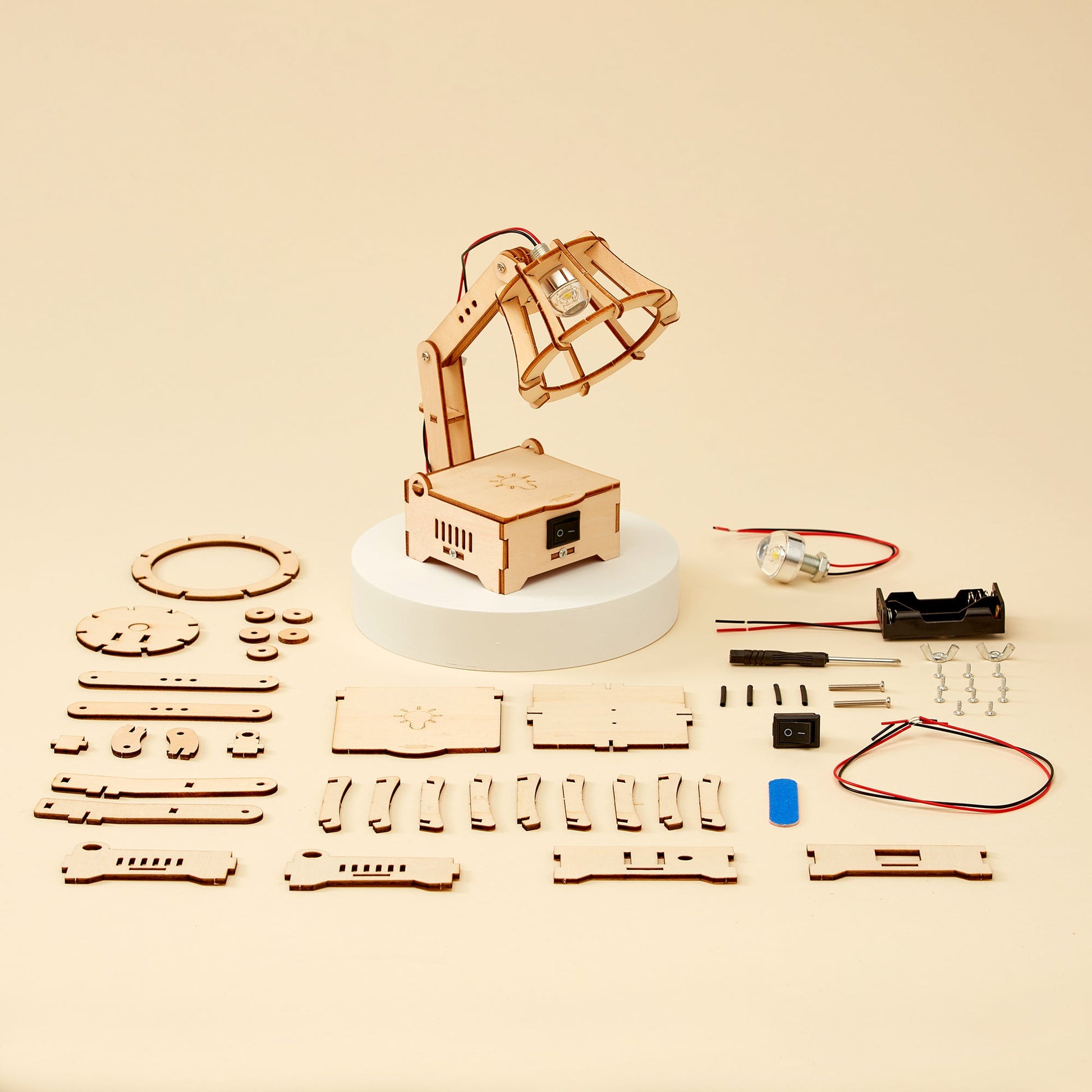 LED Lamp DIY Kit | Electrical Circuits STEM Toy for Kids Ages 8+ - Niksstuff