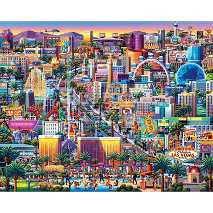 Las Vegas Strip 500 Piece Jigsaw Puzzle | Made in USA