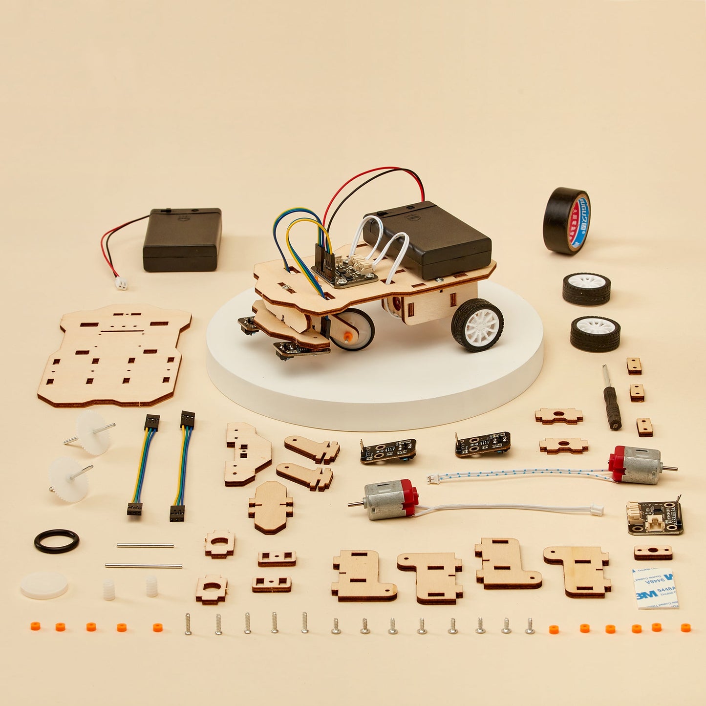 Line Follower Robot DIY Kit | Autonomous Robotics STEM Toy Ages 10+ - Niksstuff